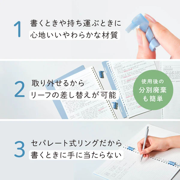 楽天市場】A5サイズ やわらか らせんリングノート「LASENO