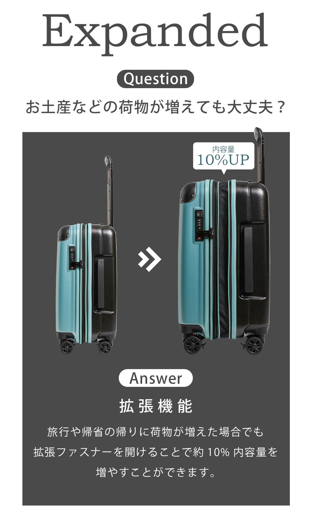 楽天市場】【ふるさと納税】ファスナーキャリー スーツケース