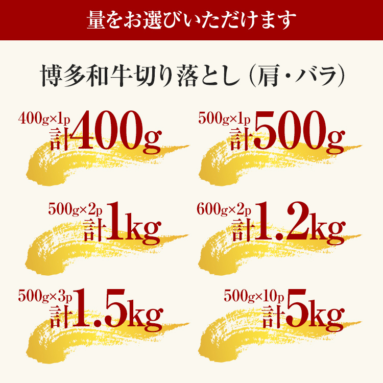 【ふるさと納税】訳あり 博多和牛切り落とし 400g 500g 1kg 1.2kg 1.5kg 5kg 黒毛和牛 お取り寄せグルメ お取り寄せ 福岡 お土産 九州 福岡土産 取り寄せ グルメ MEAT PLUS CP-S0004 CP014 CP015 CP016 CP017 CP018 CP033