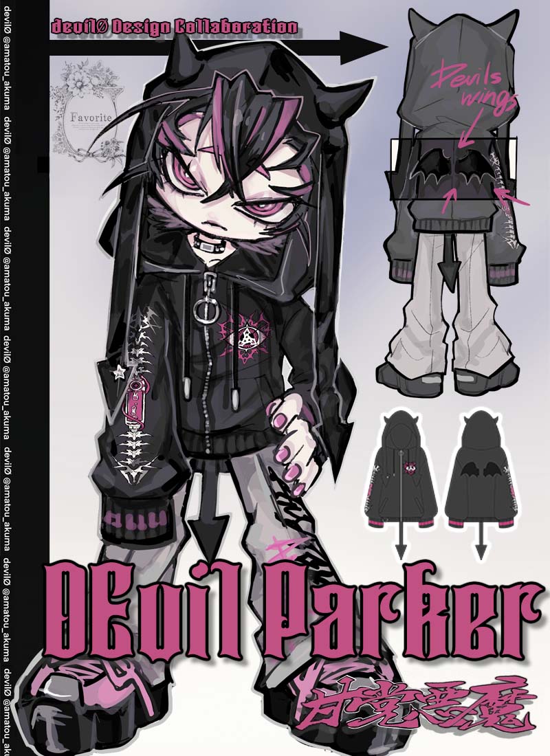 devilさんコラボグッズ DEvil Parker Favorite フェイバリット コラボ