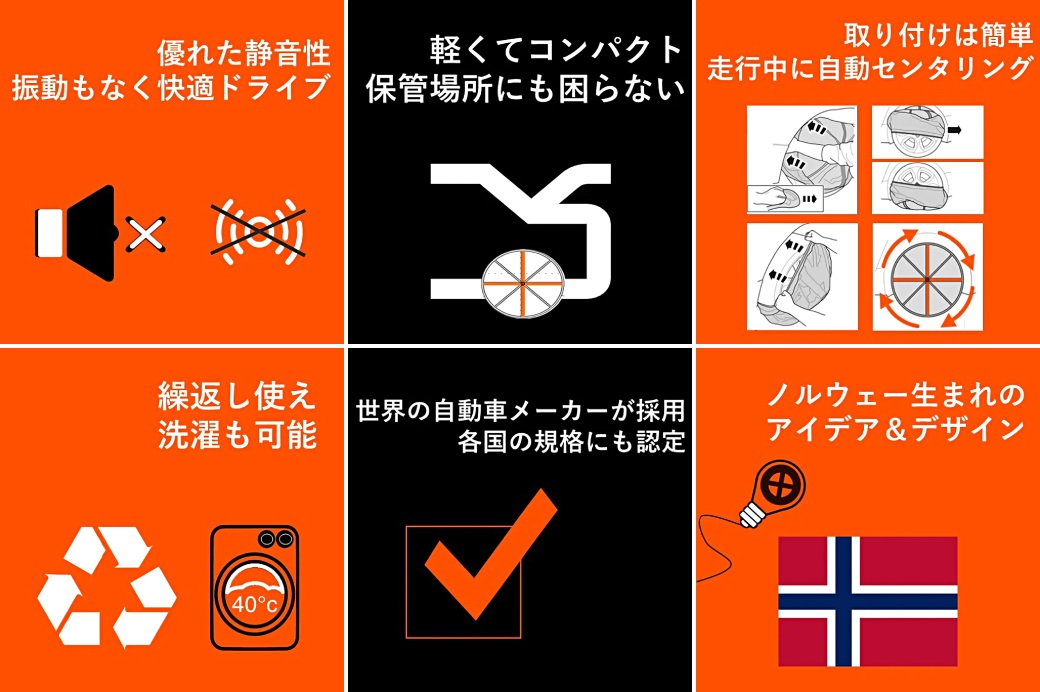 正規販売店 トラック・バス用布地タイヤチェーン|AutoSock(オートソック)AL74|取り付け簡単 非金属 布製チェーン