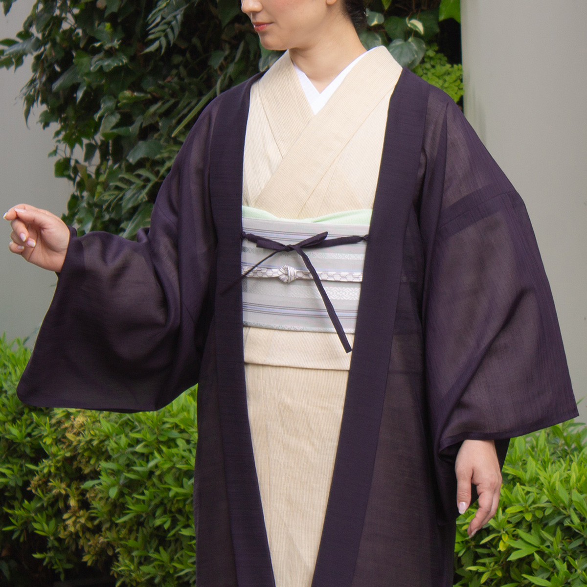 洗える着物　麻楊柳　近江ちぢみ