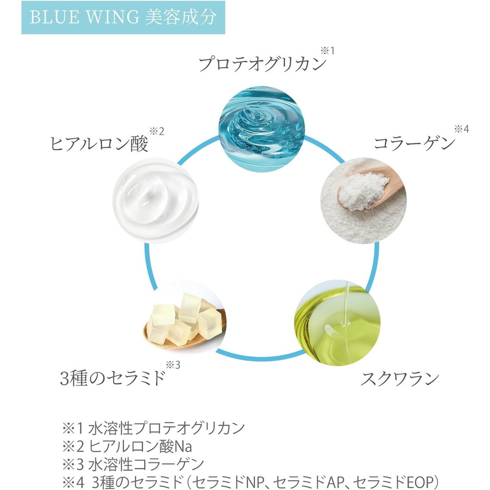 BLUE WING ブルーウイング PGオールインワンゲルクリーム 100gプロテオグリカン コラーゲン ヒアルロン酸 セラミド