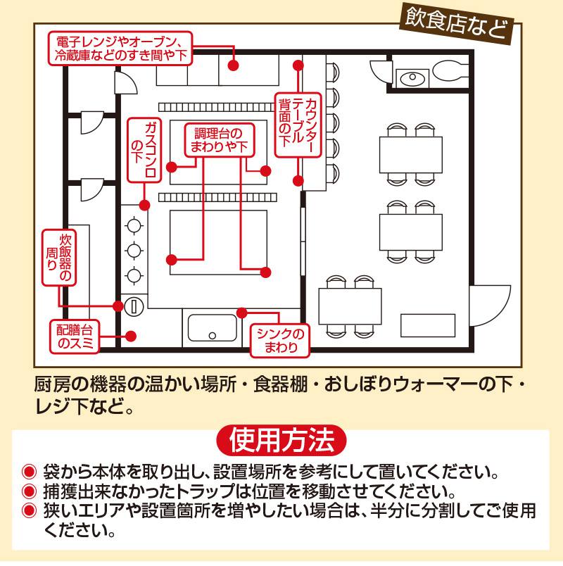 日本製 ゴキブリ 駆除 ホイホイゴキちゃんグッバイ 屋敷 (YASHIKI) 粘着タイプ 8個セットマンション 一戸建て スプレー 忌避剤 が苦手な方に 害虫 業務用 ごきぶり ごきちゃん ゴキちゃん 安価