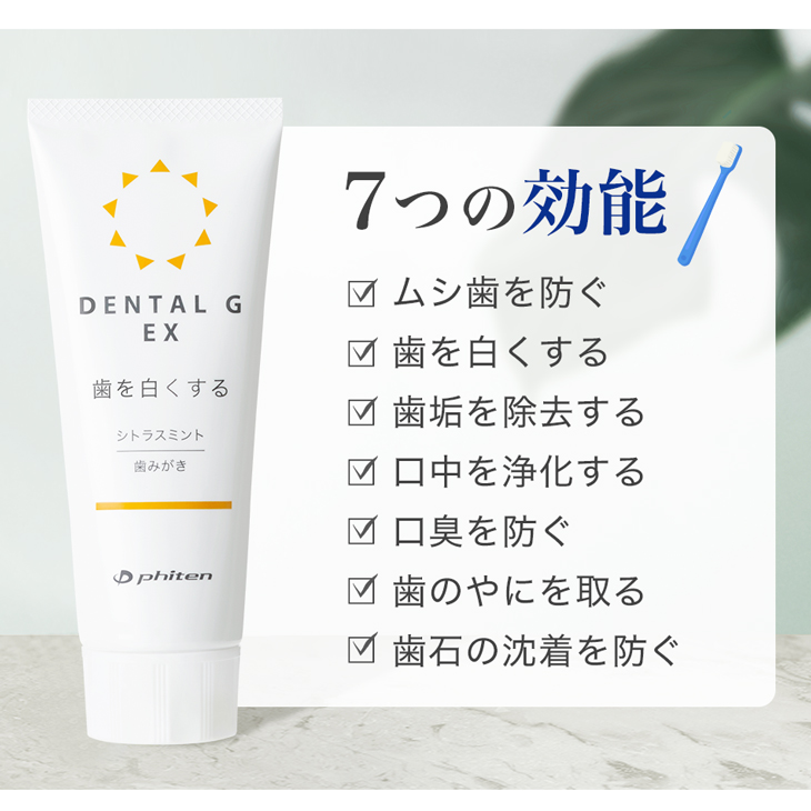 楽天市場】ファイテン デンタルG EX 歯磨き粉 オーラルケア 虫歯