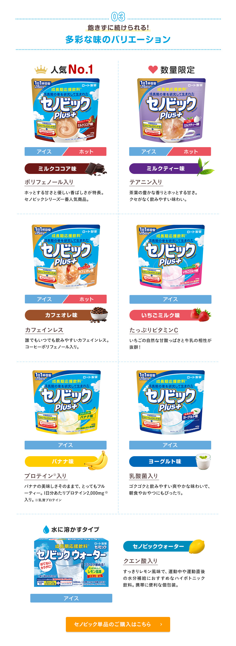 驚きの値段で】 セノビック ミルクココア味 180G ミネラル