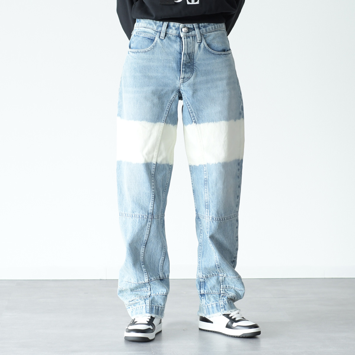 JILSANDER ジルサンダー パンツ ボトムス ブリーチウォッシュ デニムパンツ J02KA0230 J46463 レディース ライトブルー コットン ブリーチデニム デザインデニム リラックスフ
