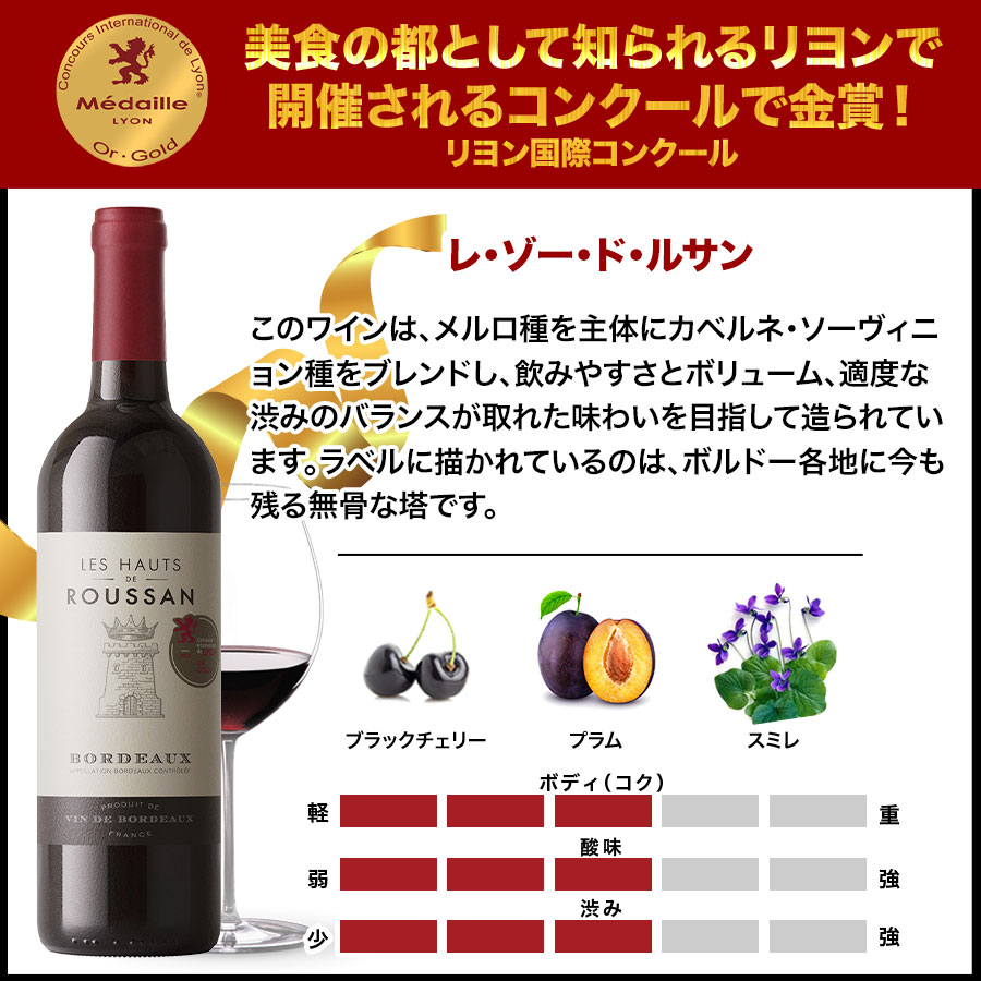 ボルドー金賞　AO　赤 12本セット 750ml 16周年記念！金賞ボルドーと元五大シャトー醸造家の赤ワイン12本